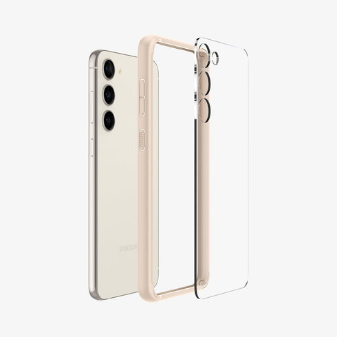 ACS05617 - Galaxy S23 Ultra Case Ultra Hybrid in crystal clear showing the back